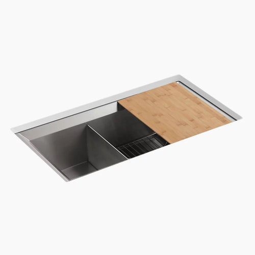 Kohler 33" undermount double-bowl kitchen sink