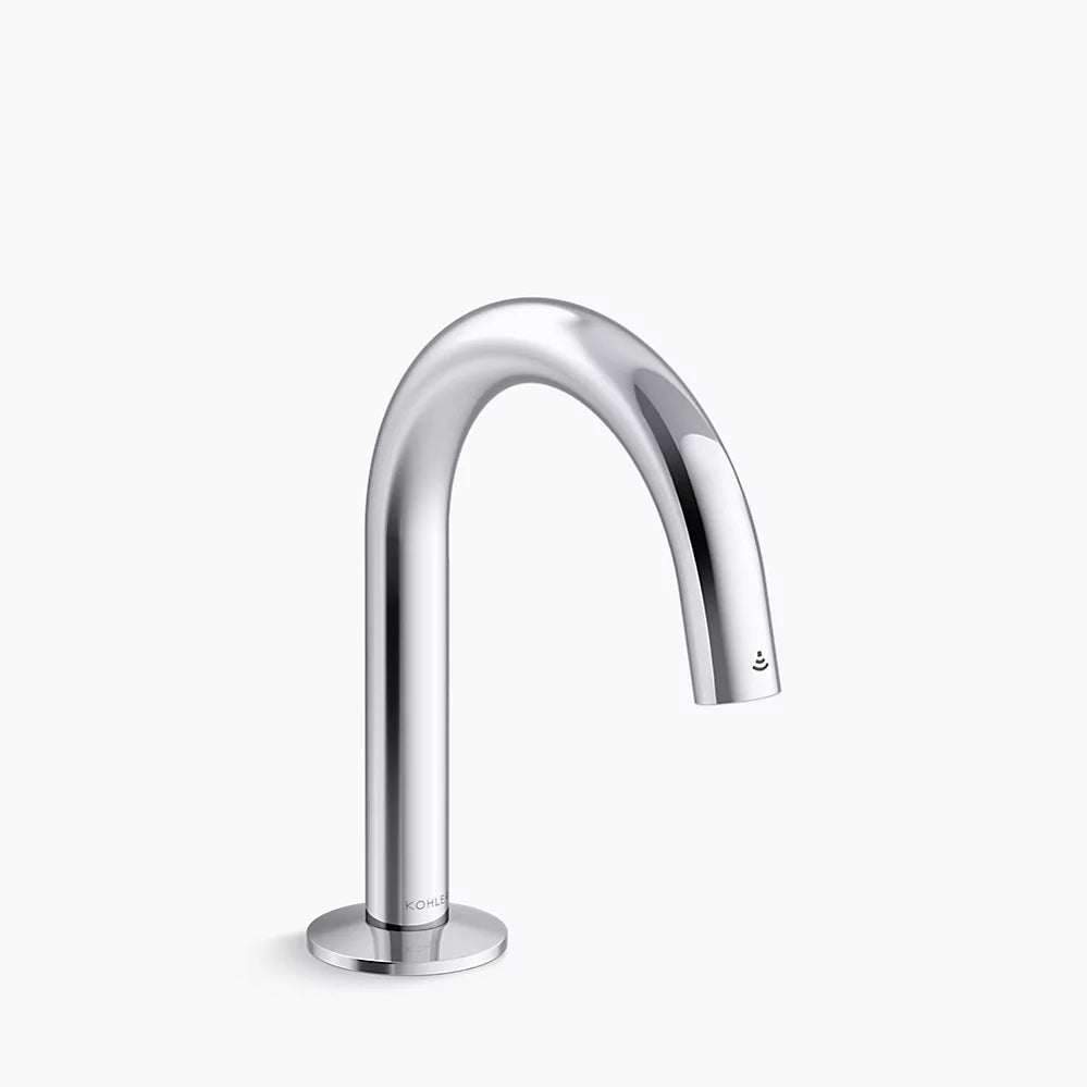 Kohler Touchless lavatory faucet with Kinesis® sensor technology and temperature mixer, Tube design, DC-powered, 0.5 gpm