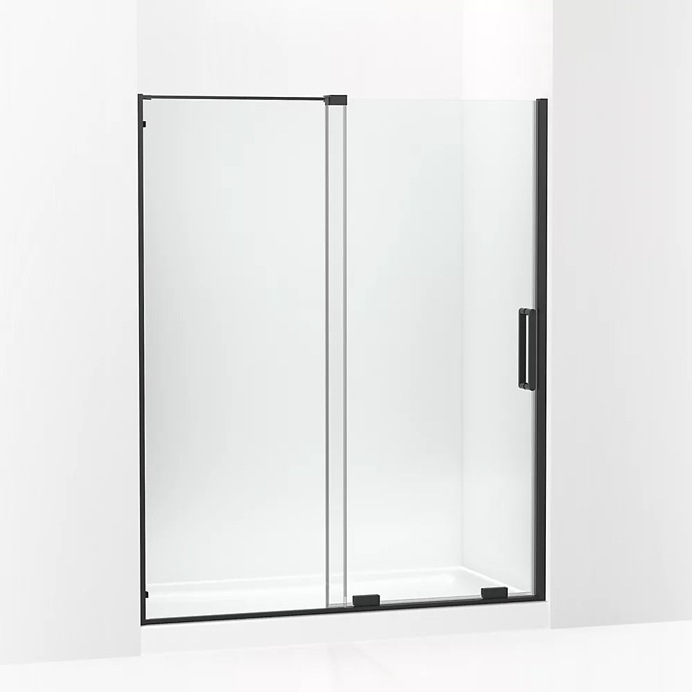 Kohler Sliding shower door, 71-3/4" H x 55-3/4 - 59-3/4" W, with 5/16" thick Crystal Clear glass