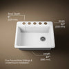 Kohler Riverby® 27" undermount single-bowl workstation kitchen sink