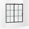 Kohler 62-1/2" H sliding bath door with 3/8"-thick glass