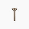 Kohler 6" ceiling-mount single-function rainhead arm and flange