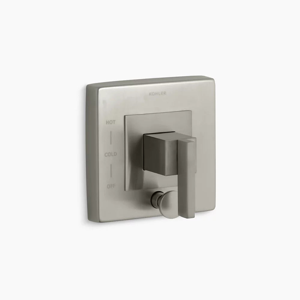 Kohler Rite-Temp® valve trim with push-button diverter
