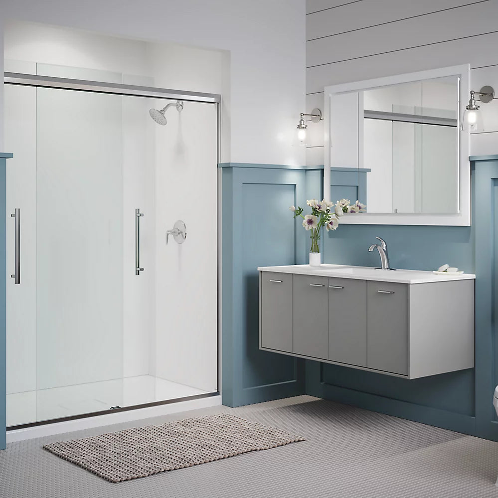 Kohler 79-1/16" H sliding shower door with 5/16"-thick glass