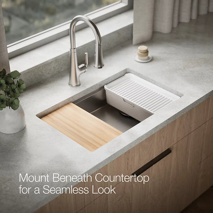 Kohler Strive® 29" undermount single-bowl workstation kitchen sink
