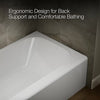 Kohler Avec 72" x 36" alcove bath, left drain