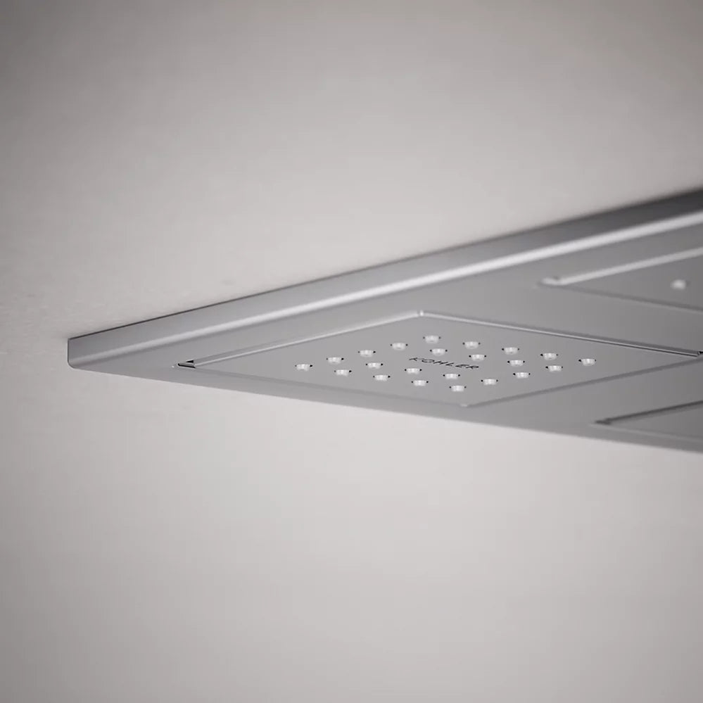 Kohler Overhead shower panel with four 22-nozzle sprayheads