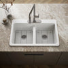 Kohler Riverby® 33" top-mount double-bowl kitchen sink