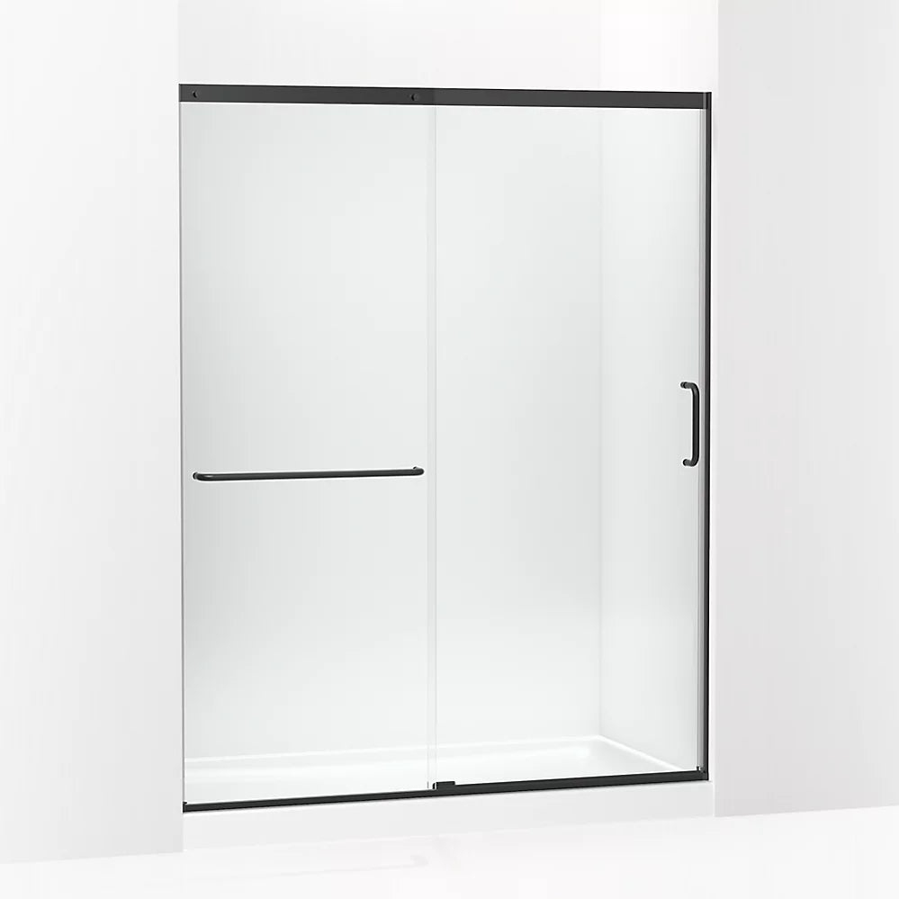 Kohler Tall 75-1/2" H sliding shower door with 5/16"-thick glass