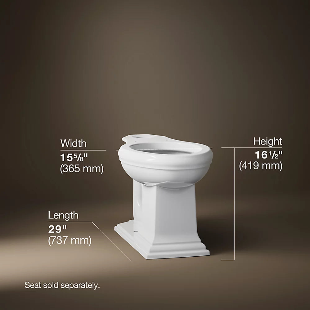 Kohler Memoirs® Elongated Toilet Bowl Comfort Height Only K-4380