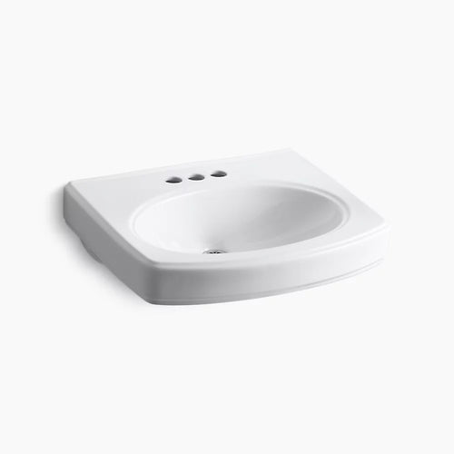 Pinoir® 22" oval wall-mount bathroom sink