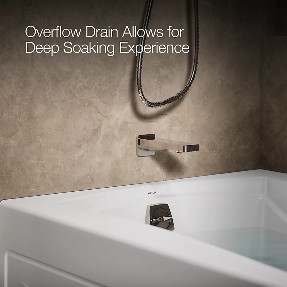 Kohler Mariposa 60" x 36" Alcove bath, left drain