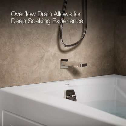 Kohler Mariposa 60" x 36" Alcove bath, left drain