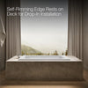 Kohler Mariposa Heated Whirlpool Bath 60 x 36-Inch Drop-In Bathtub