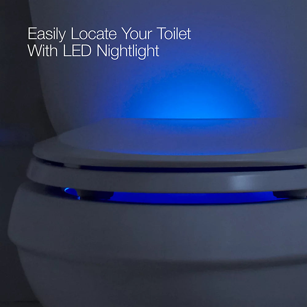 Kohler Nightlight ReadyLatch® Quiet-Close™ elongated toilet seat