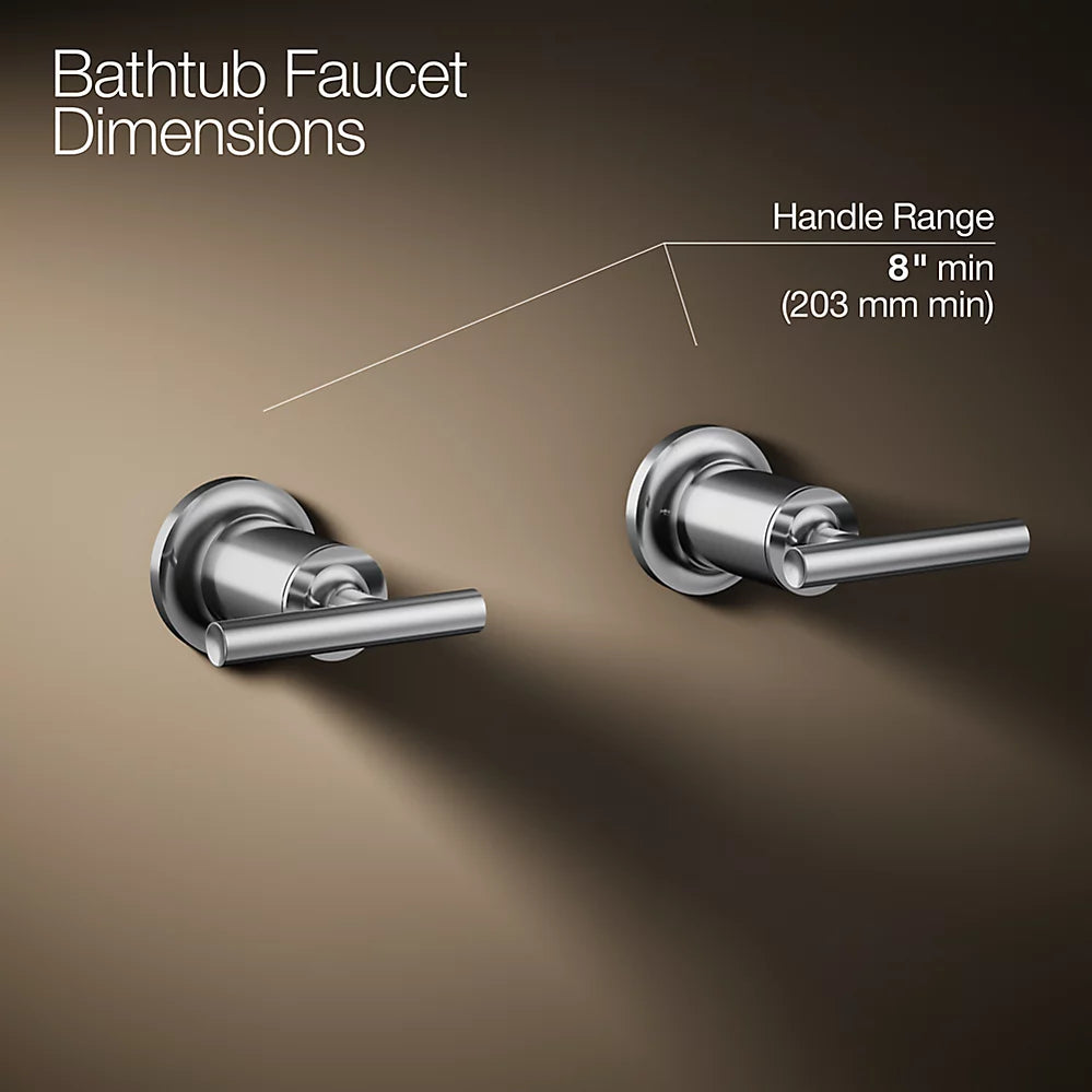 Kohler Deck- or wall-mount bath faucet handle trim with lever design