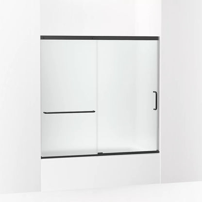 Kohler Sliding bath door, 56-3/4" H x 56-1/4 - 59-5/8" W, with 1/4" thick Frosted glass