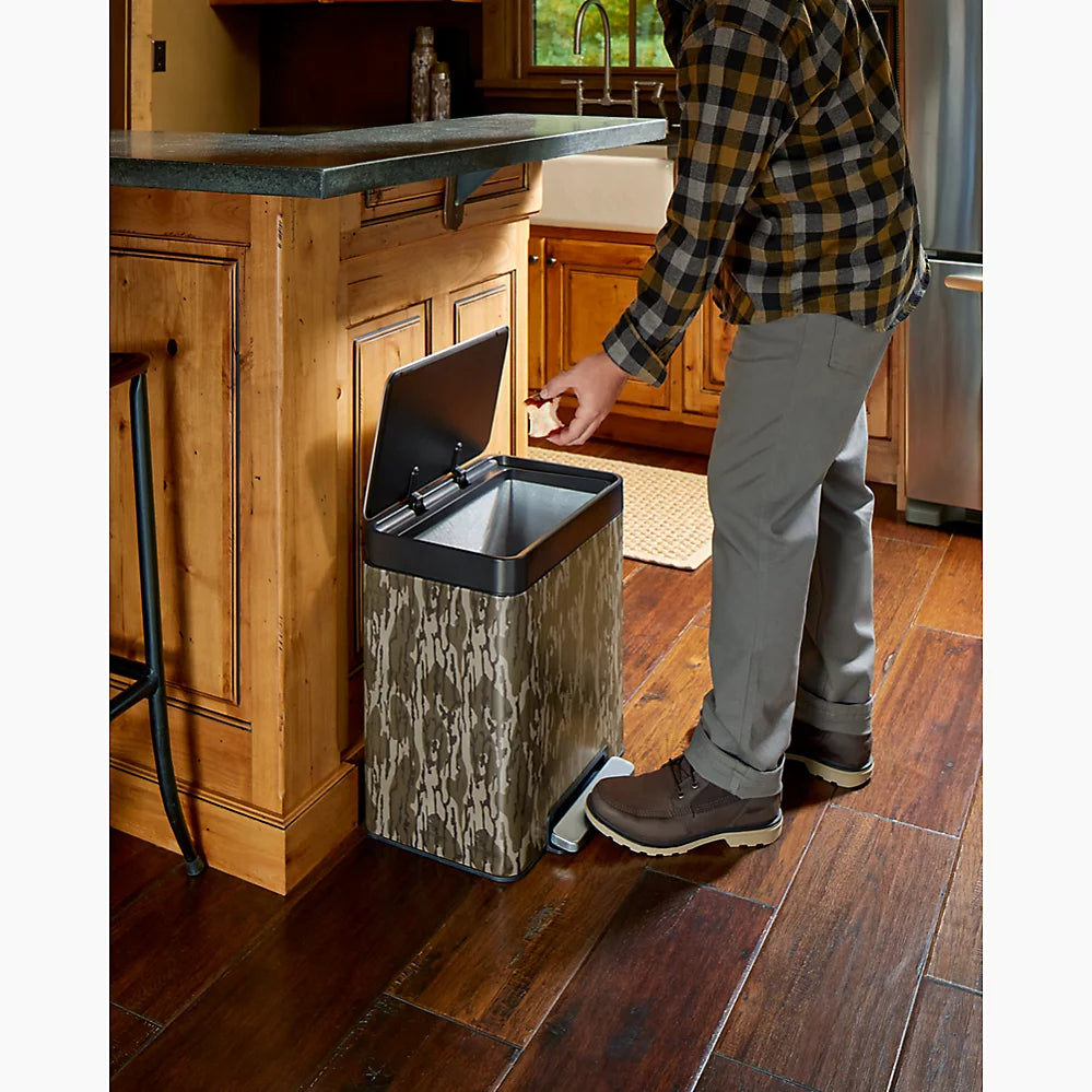 Kohler 8-gallon stainless steel step trash can