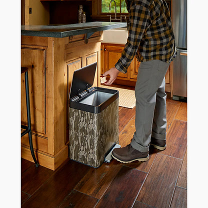 Kohler 8-gallon stainless steel step trash can