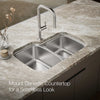 Kohler Verse™  33" top-/undermount double-bowl kitchen sink
