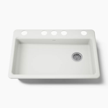 Kohler Riverby® 33" undermount single-bowl kitchen sink