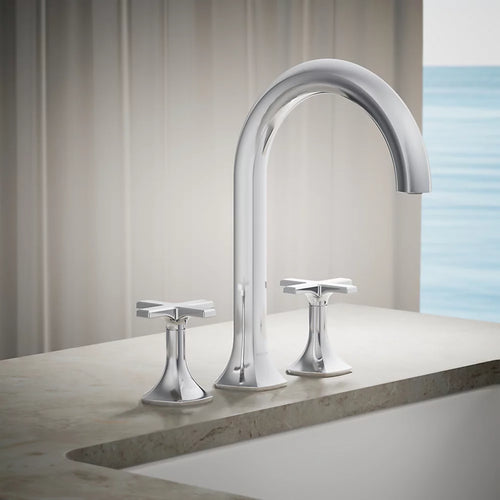 Kohler Deck-mount bath faucet handles with Cross design