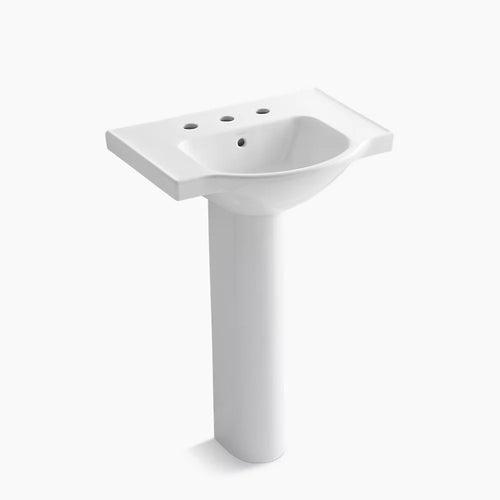 Kohler 24" rectangular pedestal bathroom sink