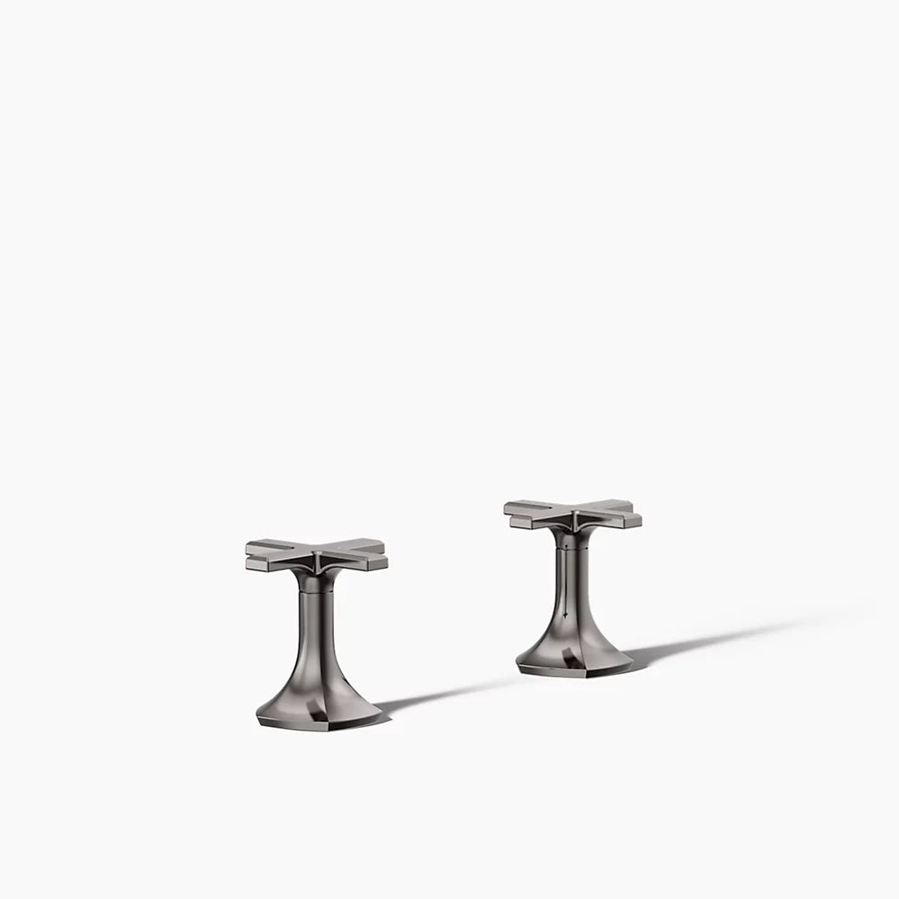 Kohler Deck-mount bath faucet handles with Cross design