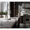 Kohler Touchless pull-down kitchen sink faucet with two-function sprayhead