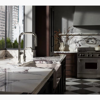 Kohler Touchless pull-down kitchen sink faucet with two-function sprayhead