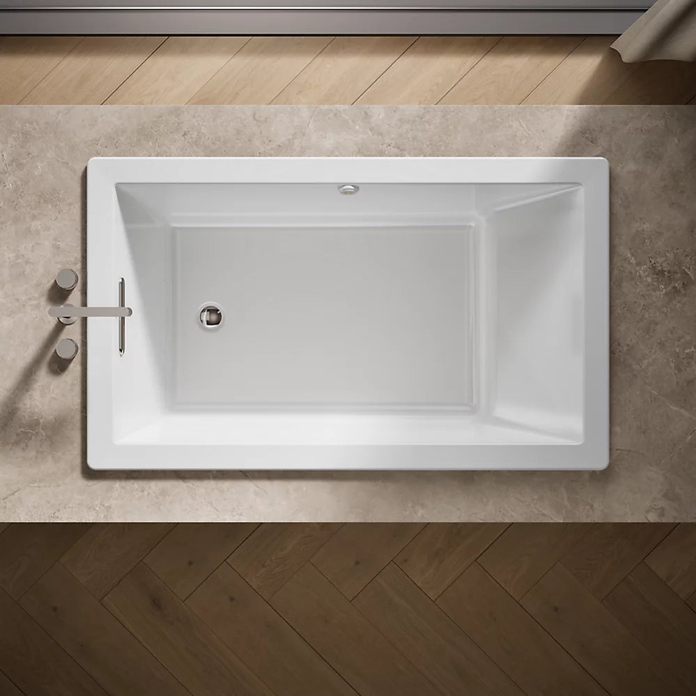 Kohler Mariposa Heated Whirlpool Bath Right Drain 72 x 36-Inch Alcove Bathtub