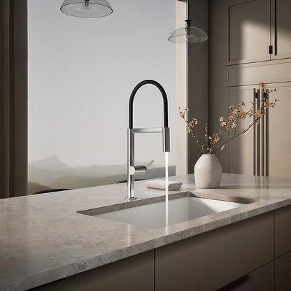 Kohler Semi-professional kitchen sink faucet with two-function sprayhead