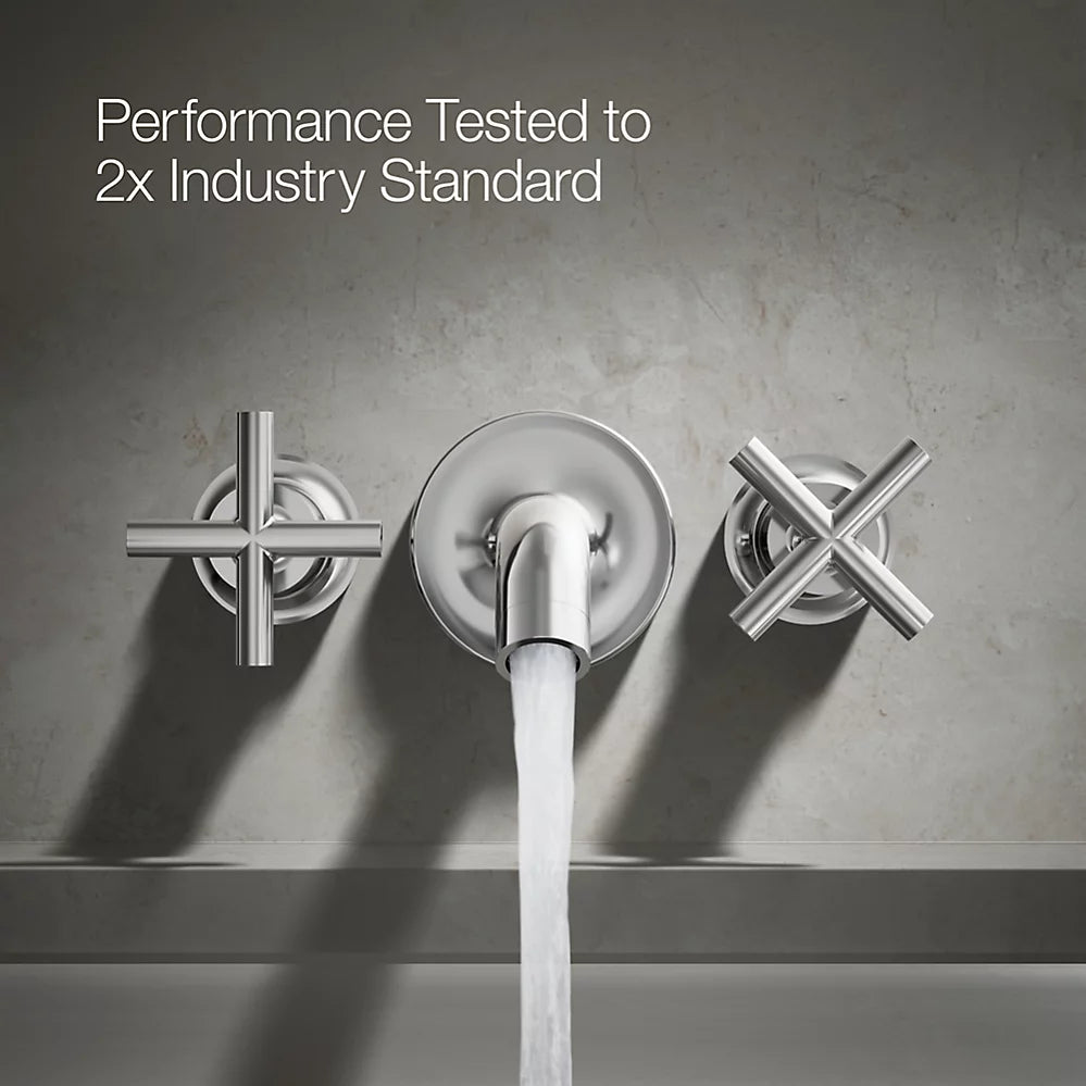 Kohler Deck- or wall-mount bath faucet handle trim with cross design