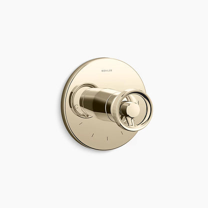 Kohler MasterShower® temperature control valve trim with Industrial handle