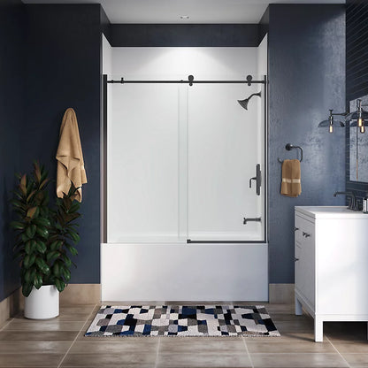Kohler 62" H sliding bath door with 3/8"-thick glass
