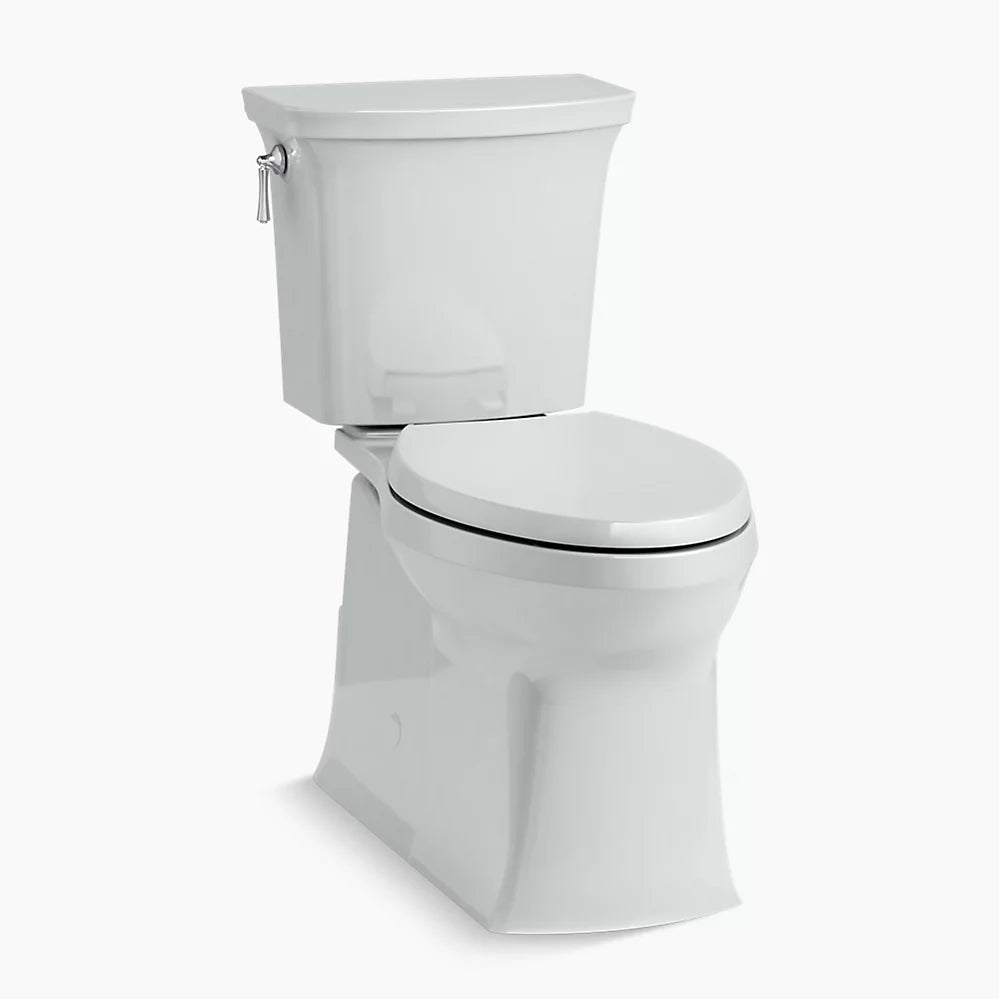 Kohler Two-piece elongated toilet with skirted trapway, 1.28 gpf