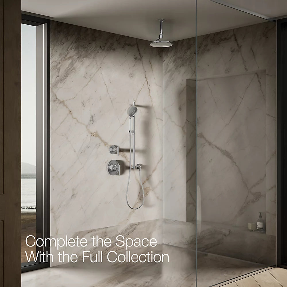 Kohler Open Rain iconic round 9" single-function rainhead, 1.75 gpm