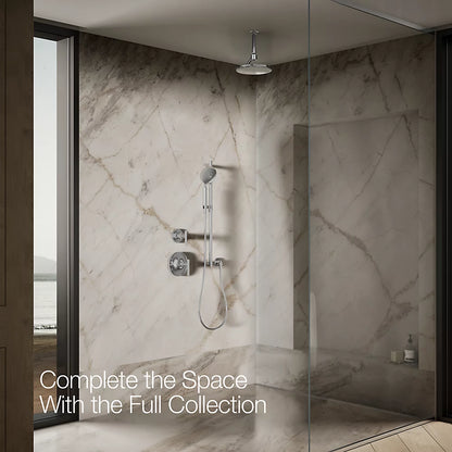Kohler Open Rain iconic round 9" single-function rainhead, 1.75 gpm