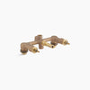 Kohler Widespread 1/2" ceramic in-wall three-handle valve system with integral diverter and 8" centers