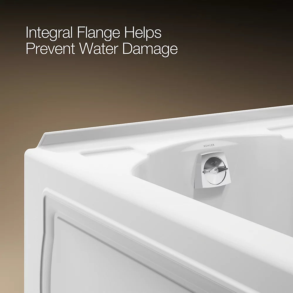 Kohler Devonshire Alcove bath, left drain