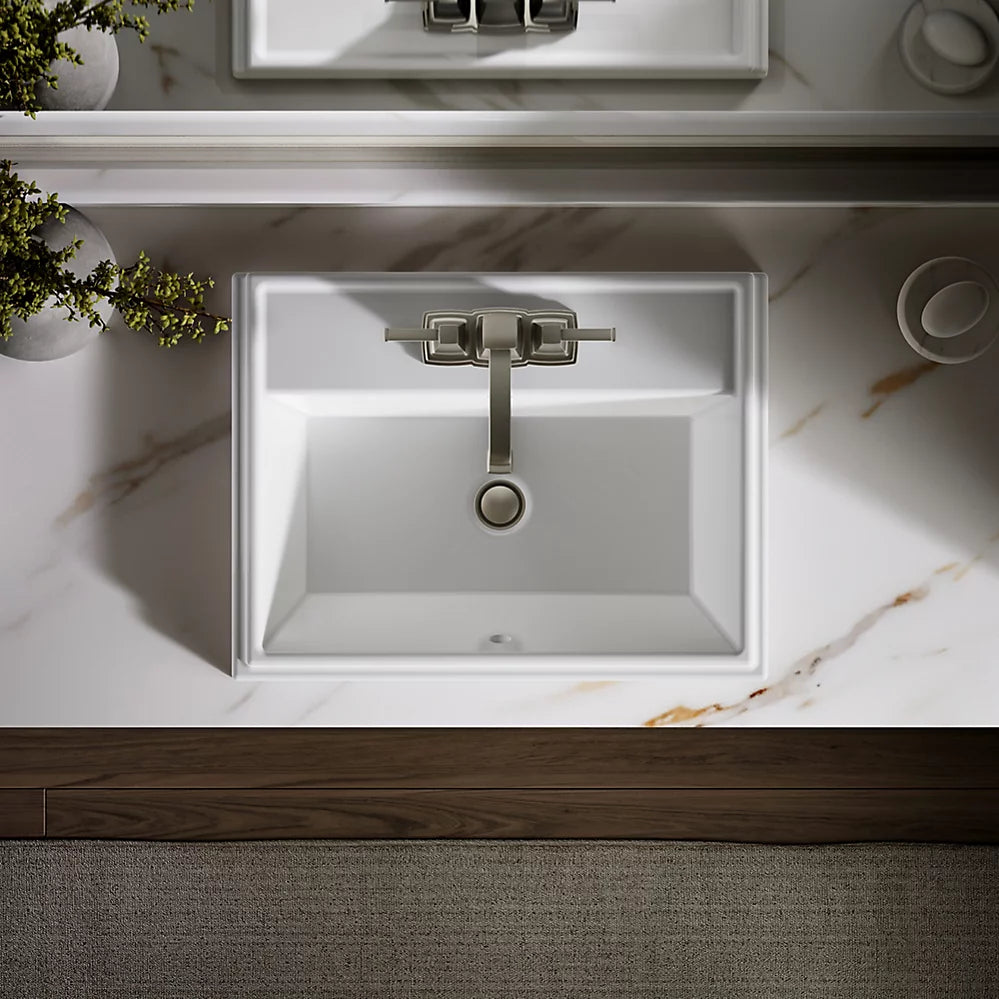 Kohler 21-3/4" rectangular drop-in bathroom sink