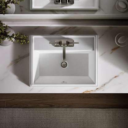 Kohler 21-3/4" rectangular drop-in bathroom sink