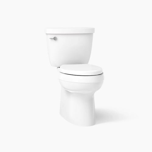 Kohler Two-piece elongated toilet with skirted trapway, 1.28 gpf
