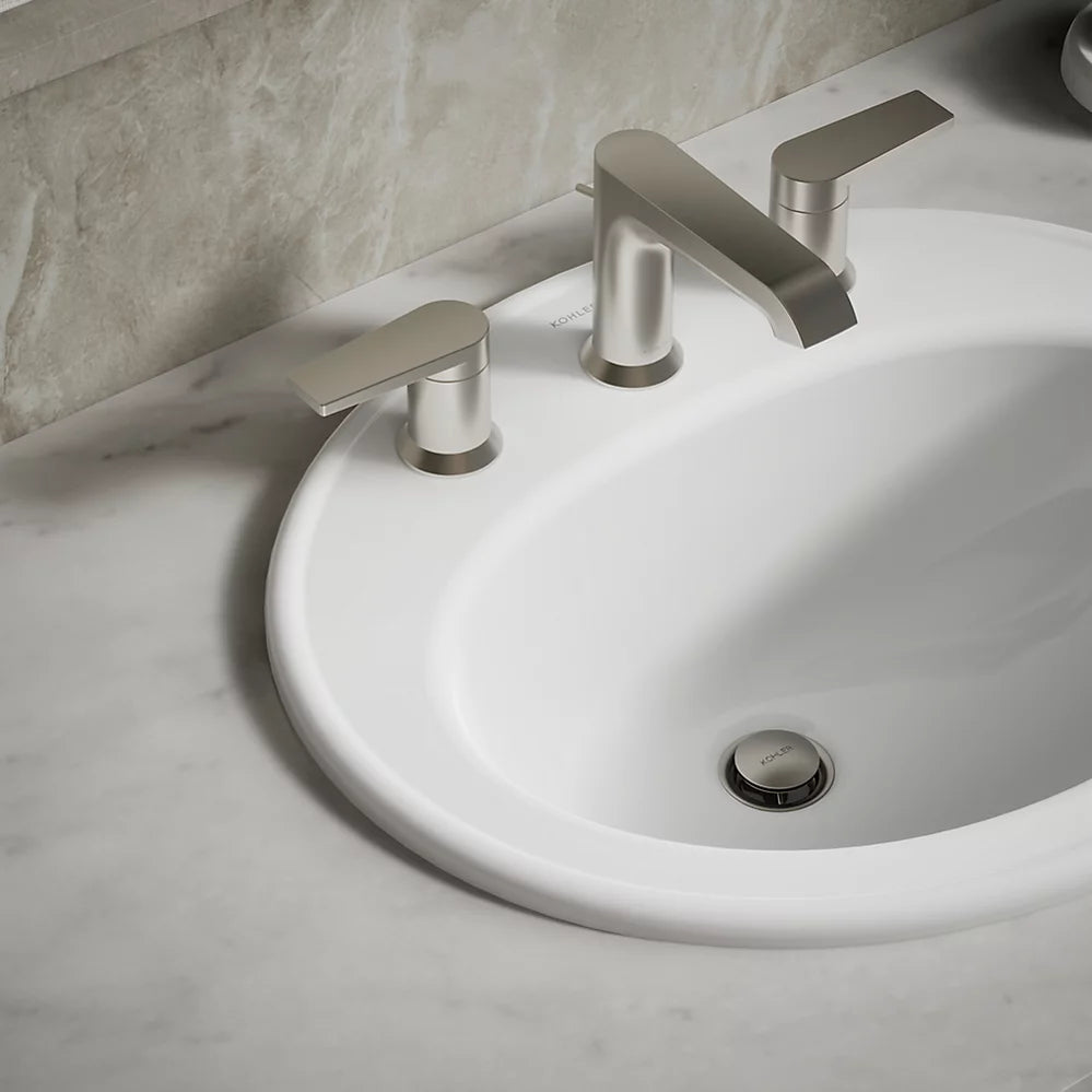 Kohler 20-1/4" oval drop-in bathroom sink