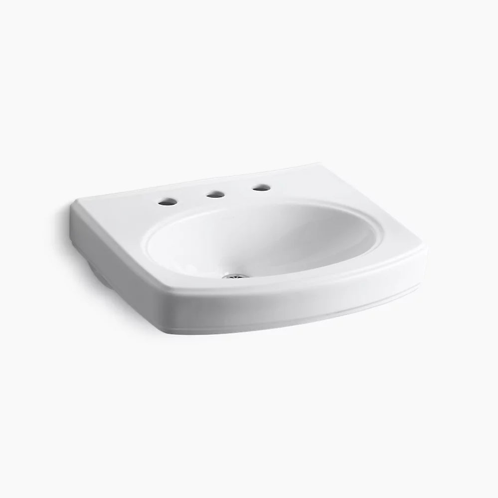 Pinoir® 22" oval wall-mount bathroom sink