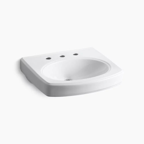Pinoir® 22" oval wall-mount bathroom sink