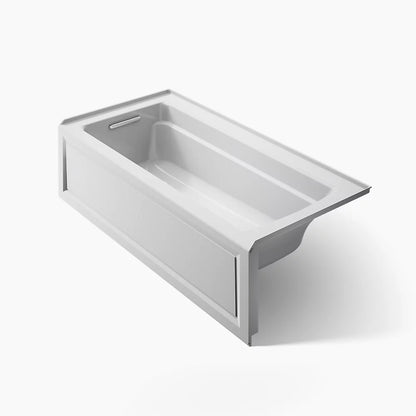 Kohler Archer 66" x 32" alcove bath with Bask heated surface, left drain