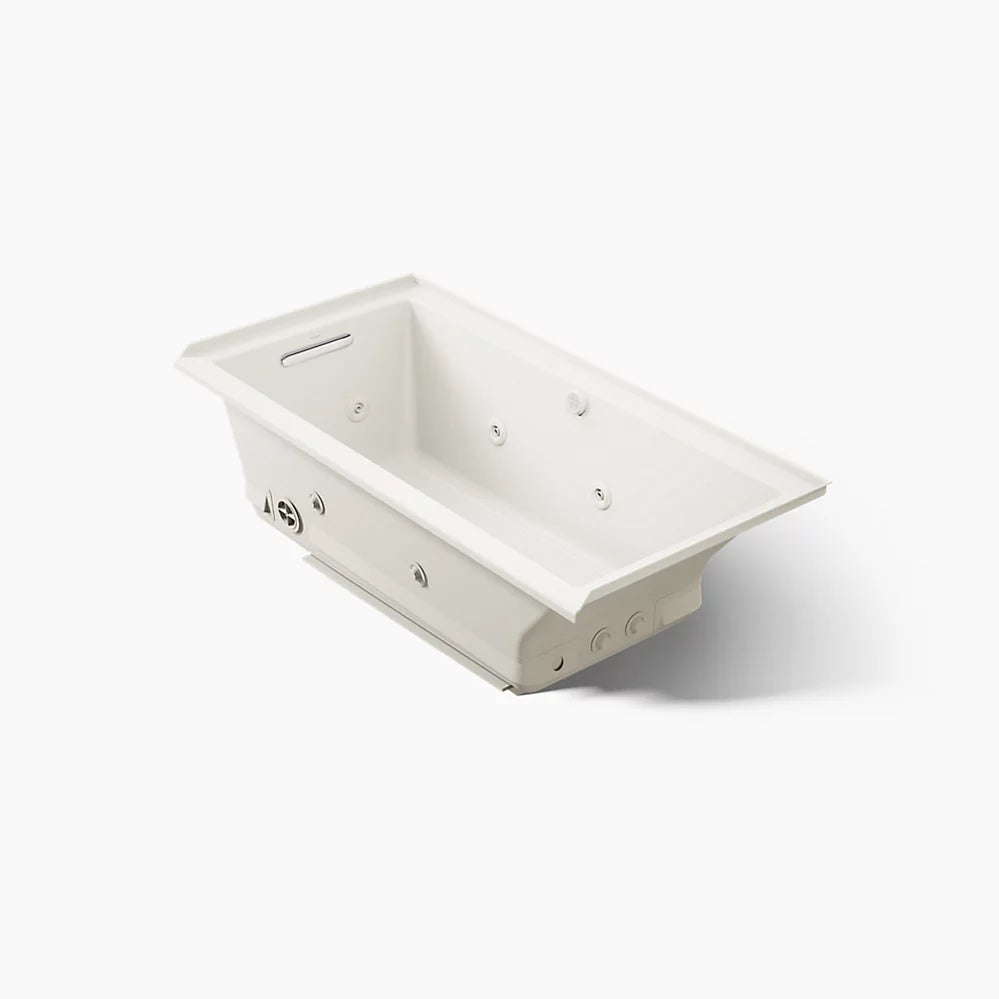 Kohler Underscore 60" x 30" Alcove Heated BubbleMassage air bath with whirlpool, left drain