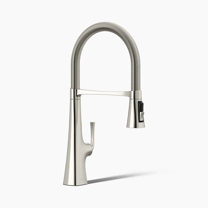Kohler Graze® Semi-professional kitchen sink faucet with three-function sprayhead