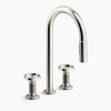 Kohler Billet® Touchless pull-down kitchen sink faucet with two-function sprayhead